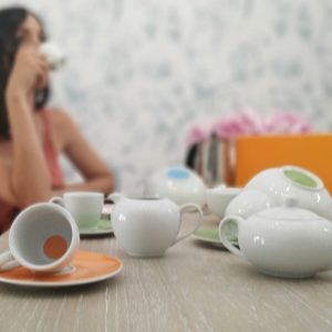 Juego de café BENETTON (con 6 bowls de desayuno)