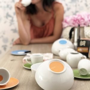 Juego de café BENETTON (con 6 bowls de desayuno)